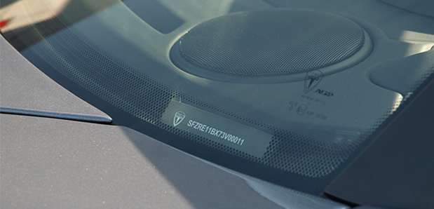 VIN Umístění Infiniti